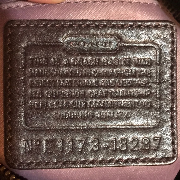 COACH Kristin Spectator Plum Leather Hobo - Picture 12 of 16